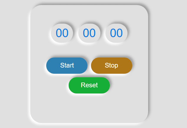 Building a stopwatch with HTML, CSS and JavaScript